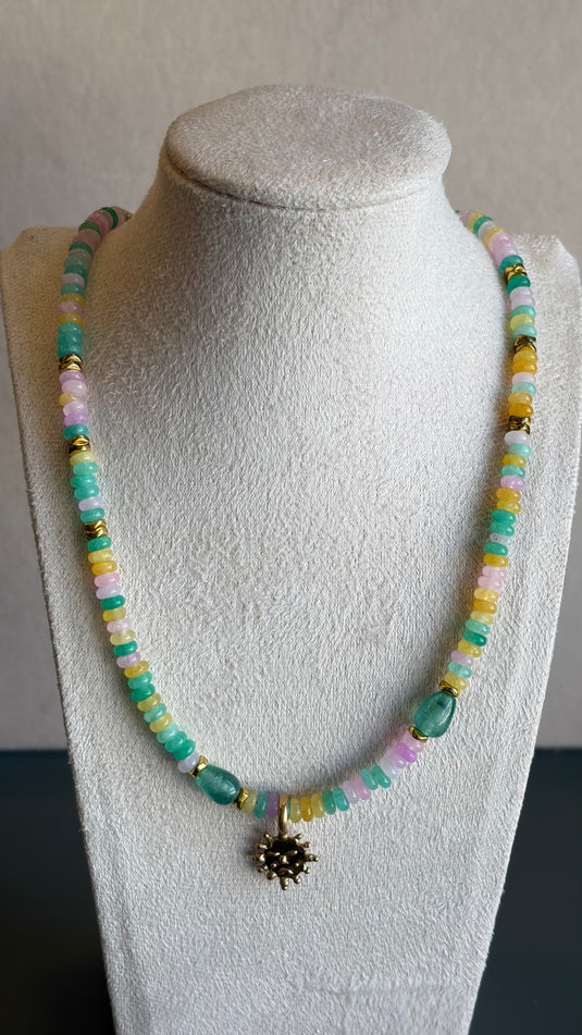 Translation missing: it.Collana giade colorate e sole | Wena jewels