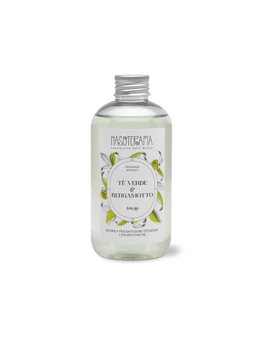 Translation missing: it.Ricarica diffusore con bastoncini Tè Verde &amp; Bergamotto I Nasoterapia250ml