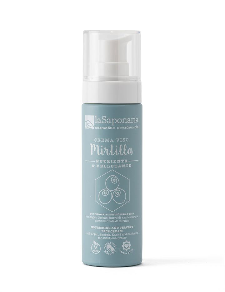 Translation missing: it.Crema Viso nutriente Mirtilla | La saponaria 50ml