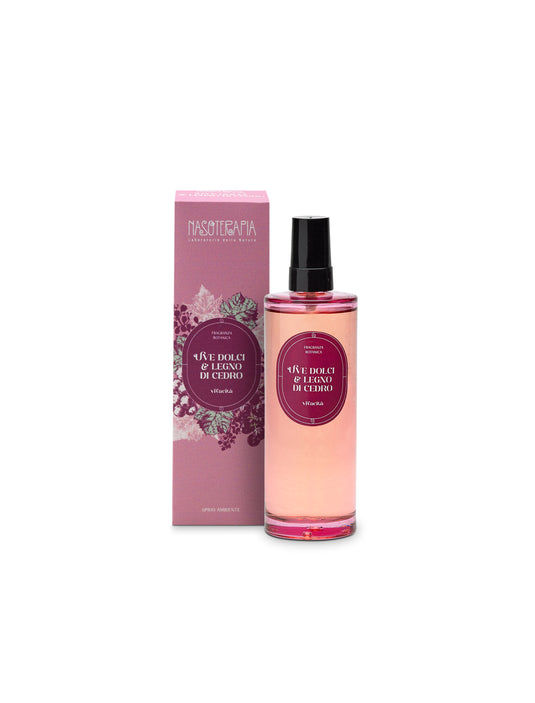 Translation missing: it.Spray ambiente e tessuto Uve Dolci&amp;Legno di Cedro  I Nasoterapia