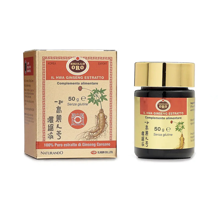 Translation missing: it."Ginseng coreano" Hwa Sigillo Oro estratto 50g I Naturando