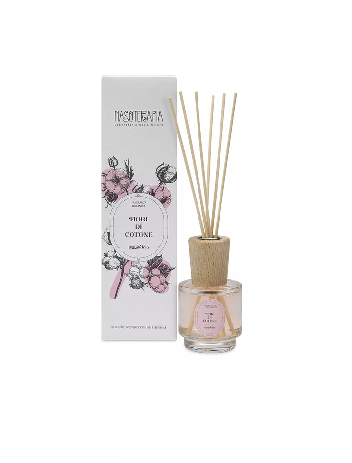 Translation missing: it.Diffusore con bastoncini Fiori di cotone I Nasoterapia 100ml