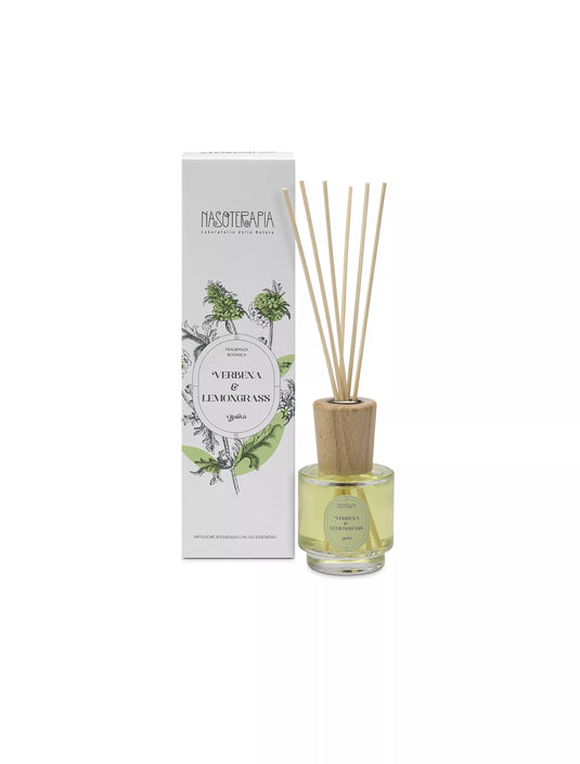 Translation missing: it.Diffusore con bastoncini  Verbena e Lemongrass I Nasoterapia 100ml