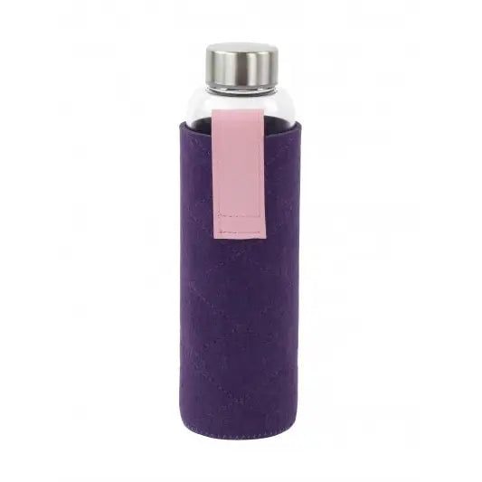 Translation missing: it.Borraccia in vetro  con custodia viola  | YOKO DESIGN