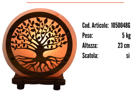 Translation missing: it.Lampada di sale himalaya  "Albero della vita"