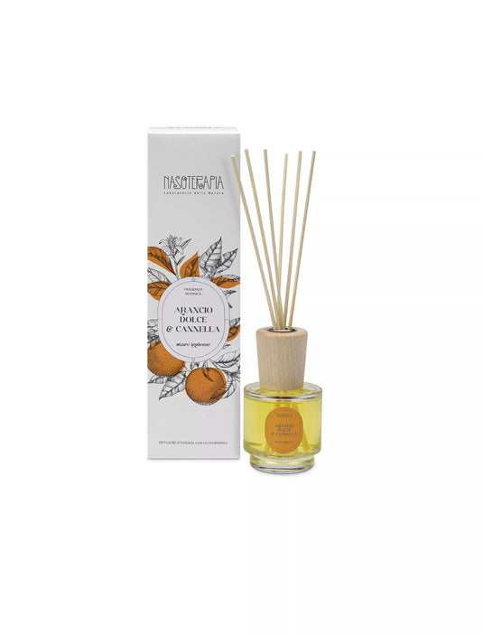 Translation missing: it.Diffusore con bastoncini  Arancio dolce e Cannella I Nasoterapia 100ml