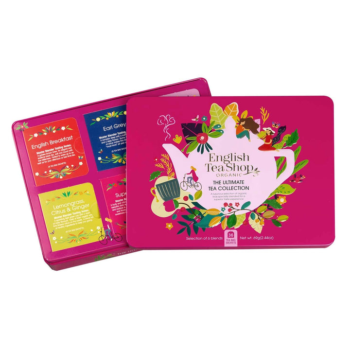 Translation missing: it.Collezione di tè in elegante scatola di latta "Ultimate", BIO, 36 bustine di tè - English tea shop
