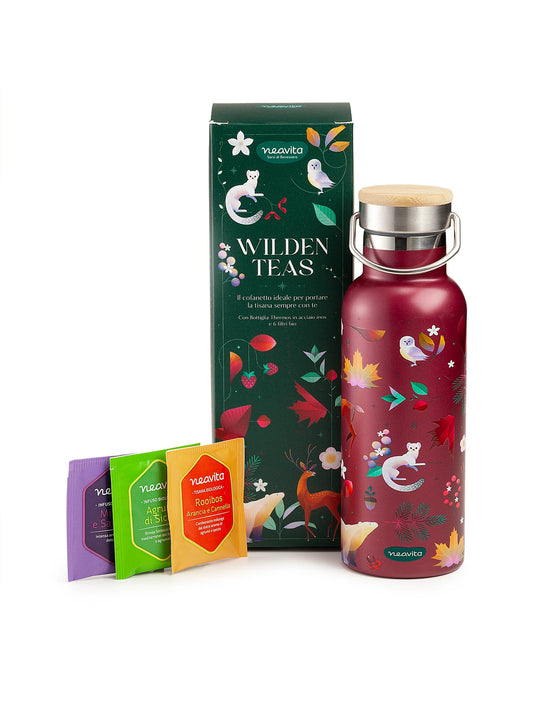 Translation missing: it.Cofanetto Bottiglia Thermos e 6 filtri Wilden Teas - Neavita